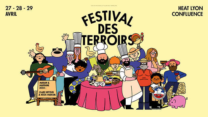 Affiche du Festival des terroirs 2024