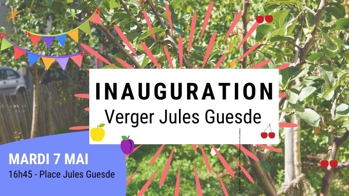 Inauguration verger place Jules Guesde